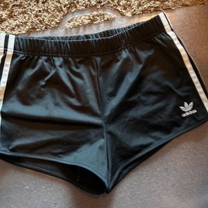 Women’s adidas black and white shorts size small